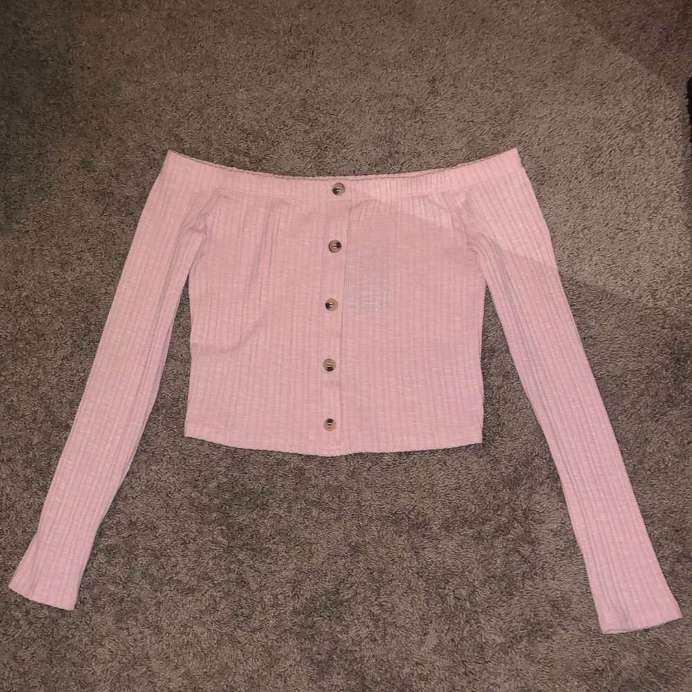 Baby Pink off the shoulder top